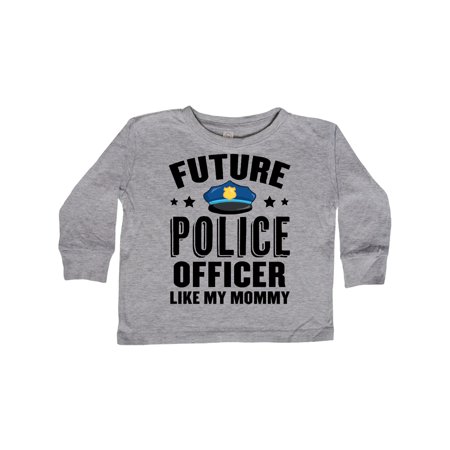 

Inktastic Future Police Officer Like My Mommy Gift Toddler Boy or Toddler Girl Long Sleeve T-Shirt