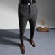 thumbnail image 2 of Pantalones de verano a rayas recortados para hombre, pantalón de traje masculino con drapeado fluido, nuevo y elegante, de alta calidad, estilo coreano, ropa elegante, 2 of 5