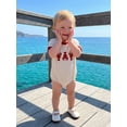 thumbnail image 6 of BemeyourBBs Newborn Baby Boy Girl Crayfish Outfit Infant Baby Summer Clothes Waffled Bubble Romper Lobster Embroidery Short Sleeve Crew Neck Bodysuit Jumpsuit, 6 of 9