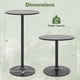thumbnail image 5 of Juego de mesa bistró COSTWAY, redondo, ajustable en altura, negro, x2, 5 of 9