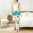 thumbnail image 5 of Uemuo Funny Farm Pattern Women's Wide Leg Palazzo Lounge Pants with Pockets Light Weight Loose Comfy Casual Pajama Pants-X-Large, 5 of 9