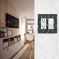 thumbnail image 5 of Yayeee Rocker Switch Wall Plate 1-Gang 4.6"x2.9" Home Decorative Outlet Cover, Dark Green Plants, 5 of 6