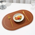 thumbnail image 3 of EIMELI Tapis de Protection de Table à Manger Tapis d'Isolation Facile à Nettoyer Faux Cuir Tapis de Protection de Table Résistant à la Chaleur pour la Maison, 3 of 5
