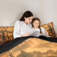 thumbnail image 5 of Feelyou Jungle Deer Moose Full Size Comforter Sets, Brown Rustic Lake House Bedding Comforter Set, Cartoon Woodland Wildlife Reversible Bedding Sets, Super Cozy Room Decor, 3pcs, 5 of 8