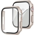 thumbnail image 1 of Yanonmyfd Funda Protectora para Apple Watch SE 40mm, Protector de Pantalla Templado para iWatch 40mm, Carcasa Rígido con Mica para iWatch 6/5/4 40mm, Cobertura Completa, Antiarañazos - Starlight, 1 of 8