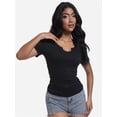 thumbnail image 4 of Women's Slim Fit Crew Neck T-Shirt Summer Short Sleeve Casual Tee, 4 of 5