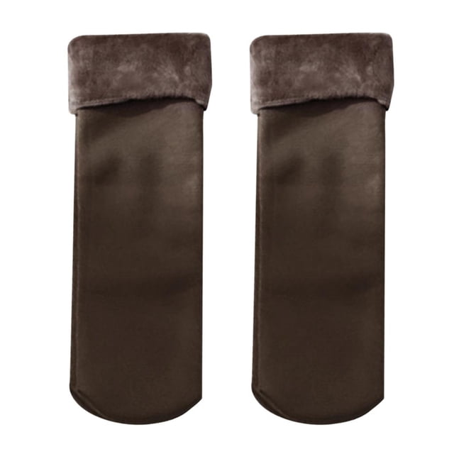 Calcetines deportivos para mujer Macarena de chinlon suave y grueso para climas fríos café