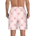 thumbnail image 3 of Kdxio Rabbit And Cherry Pattern Mens Casual Shorts - Drawstring Summer Beach Sports Shorts for Men, 3 of 9