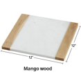 thumbnail image 3 of Tabla para Pastelería Creative Home 30x30 cm Mármol y Madera de Mango, 3 of 3
