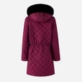thumbnail image 4 of Vedolay Warm Winter Jacket Windproof Women Winter Coat Lined Long Parka Coat Red,2XL, 4 of 4