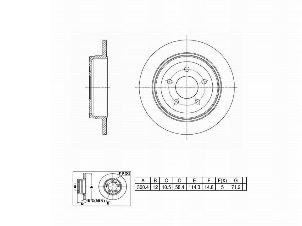 Winstop Brake Rotor, Rear WS238485, Ford Explorer Sport Trac 2005-2003