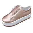 thumbnail image 2 of Willtoo Shoes For Women Sneakers Slip Ons Walking Shoes Casual Lace Up Dressy Summer Fashion Cute Platform Flats Loafer Rose Gold, 2 of 5