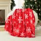 thumbnail image 4 of Snowflake Christmas Blanket Print Soft Warm Nap Blanket Suitable For Sofa Bed Camping Festival, 4 of 6