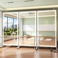 thumbnail image 6 of Hasipu 67" x 40" Extra Large Full Length LED Mirror with Light, 360° Swivel Rolling Mirror on Wheels, Dimmable Home Gym Mirror for Yoga, Dance Studio, Bedroom Wall Decor & Exercise Room, White, 6 of 9