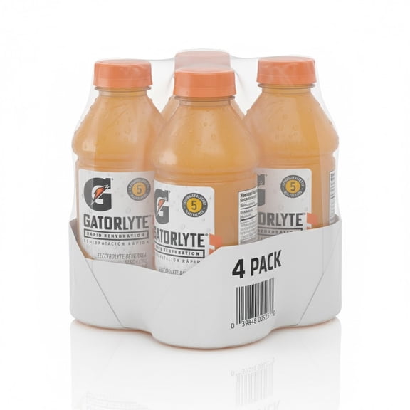 Gatorade Gatorlyte Rapid Rehydration Electrolyte Beverage, Pinapple Mango, 20 fl oz 4 Bottle
