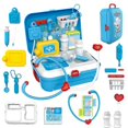 thumbnail image 1 of Mochila portátil de 17 piezas para niños, kit médico de simulación, juguetes de cosplay, 1 of 4