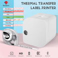 thumbnail image 2 of Phomemo P12 Portable Wireless Label Maker With 1 Roll Plastic Tape Bluetooth Label Maker Support Multiple-Material Labels for Home Office, 2 of 6