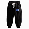 thumbnail image 5 of kpoplk Boy's Sweatpants Kids Joggers Workout Drawstring Teens Athletic Pants Youth Active Trousers with Pockets(Black,7-8 Y), 5 of 6
