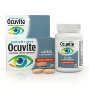 Ocuvite Eye Vitamin & Mineral Supplement, Contains Zinc, Vitamins A, C, E, & Lutein, 60 Tablets, From Bausch + Lomb