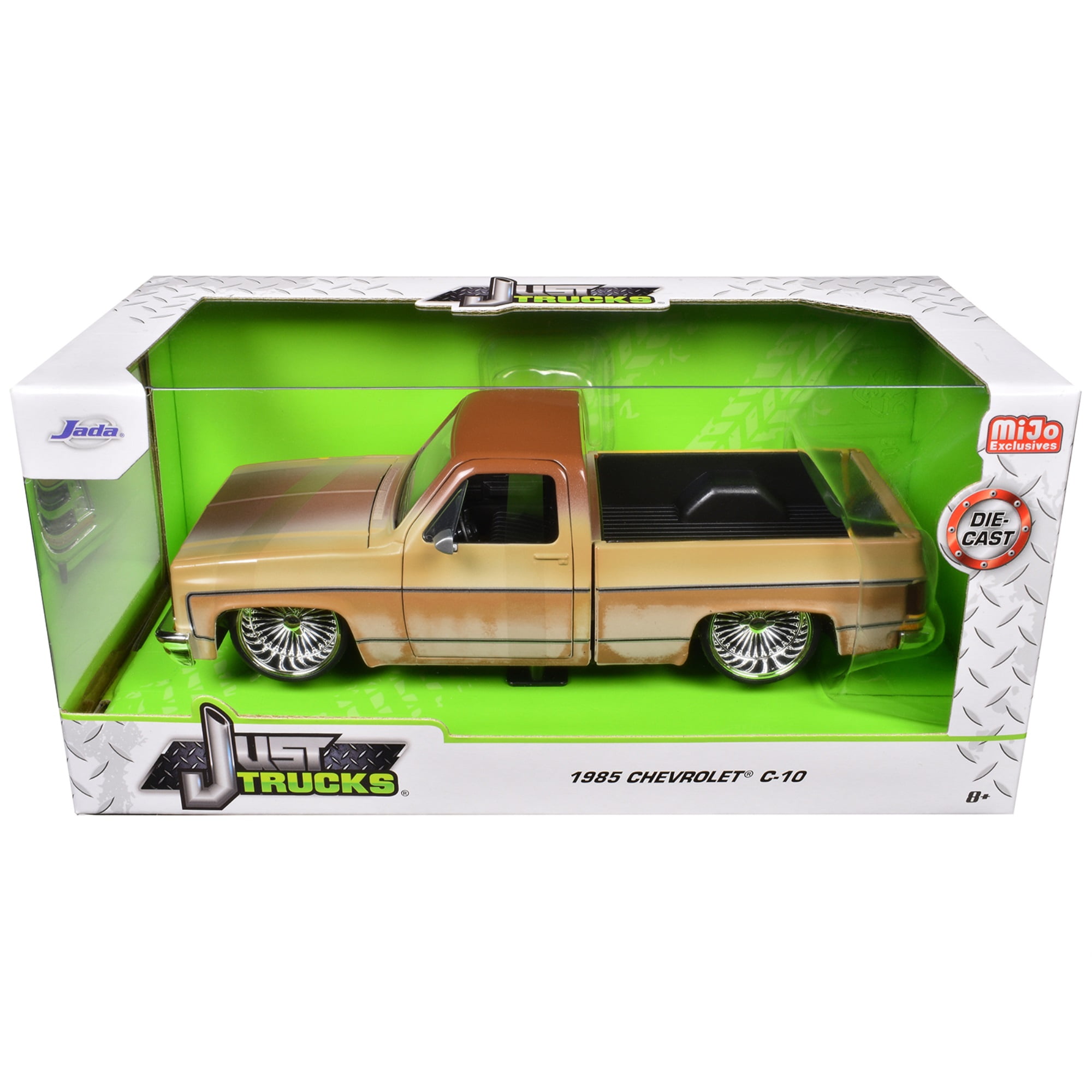 Classic ミニカー トラック 1985 Chevrolet C-10 Pickup Truck Yellow with Brown (Rusted