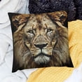 thumbnail image 2 of SHANXI  Pillow Case Cool Brown Head on Black Background Throw Pillow Case 24x24in, 2 of 5