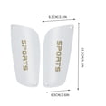 thumbnail image 2 of Espinilleras de fútbol | Protección de piernas de EVA gruesa de doble capa | Protectores de pie enchufables ligeros | Espinilleras deportivas unisex para adultos para partido de entrenamiento de, 2 of 4