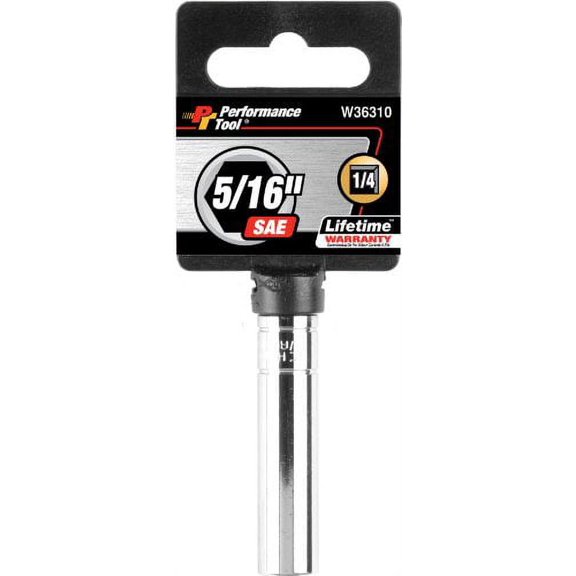 Wilmar W36310 1/4" Drive 6-Point Socket, 5/16"