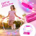 thumbnail image 2 of Light Up Jump Rope with 3-Speed Adjustable Led Glow, Pink, for Student Exercise, 2 of 6