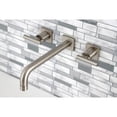 thumbnail image 2 of Kingston Brass KS6028CML Manhattan Two-Handle Wall Mount Roman Tub Faucet, Brushed Nickel, 2 of 7