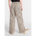 thumbnail image 4 of Wonder Nation Girls Crossover Waist Wide Leg Jeans, Sizes 5-18, 4 of 10