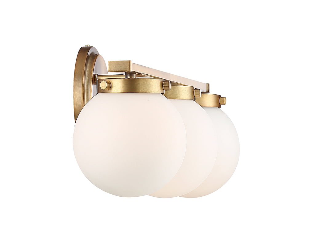 Trade Winds Antoinette 3-Light 24" Bathroom Vanity Light in Natural Brass