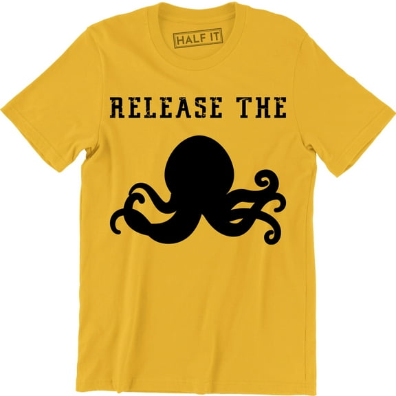 Release The Octopus Titan Giant Monster Squid Boat Men's T-Shirt