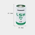 thumbnail image 3 of US STOCK 4PCS LSH20 13000mAh 3.6V Lithium Battery Size D Non-Rechargeable PLC Battery, 3 of 4