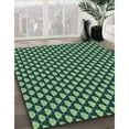 thumbnail image 3 of Ahgly Company Tapis Rectangulaire Lavable en Machine Intérieur Transitionnel Vert Sarcelle Profond, 5 Pieds x 7 Pieds, 3 of 7