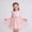 Pink, variant on Eltusu Girls Casual Dresses, Party Crew Neck Long Sleeve Ruffle sleeve Kids Clothes Pink Size 6 T