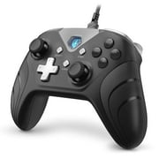 IFYOO XONE Wired PC Controller USB Gaming Gamepad Joystick for Computer & Laptop (Windows 10/8/7/XP, Steam), Android and PS3 - [3M Detachable USB Cable] Black