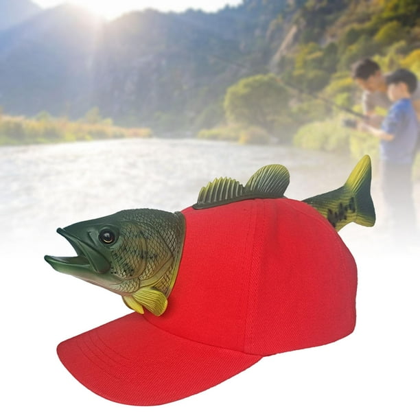 Novelty Baseball Cap Fish Hat for Men Women Party Adjustable Baseball Hat  Animal Red M 