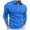 Blue, variant on JTieacloth Button Casual Tee Collared Men New Striped Zipper Shirt Lapel Shirt Long Sleeved T Shirt Autumn And Winter Business Casual Jacket Blue L