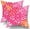 Hot Pink Orange, variant on Preppy Hot Pink Orange Pillow Covers 18X18 Inches Dahlia Floral Geometric Decorative Pillowcase Set of 2 Aesthetic Square Throw Pillow Case Home Decor for Dorm College Girls Sofa Bedroom Couch