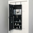thumbnail image 3 of FirsTime & Co. Aged Black Farmhouse Arch Mirrored Jewelry Armoire, Farmhouse, Painted, Rectangular,Wood, 14 x 3.75 x 43 in, 3 of 11