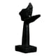 thumbnail image 3 of Escultura de figura Resina Figura Escultura Besos Figuras Festival Decoración Escena Diseño Artesanía Artesanía Arte creativo Estatua para escritorio , negro Fanmusic Escultura de figura, 3 of 7
