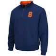 thumbnail image 2 of Men's Colosseum Navy Syracuse Orange Tortugas Team Logo Quarter-Zip Jacket, 2 of 3