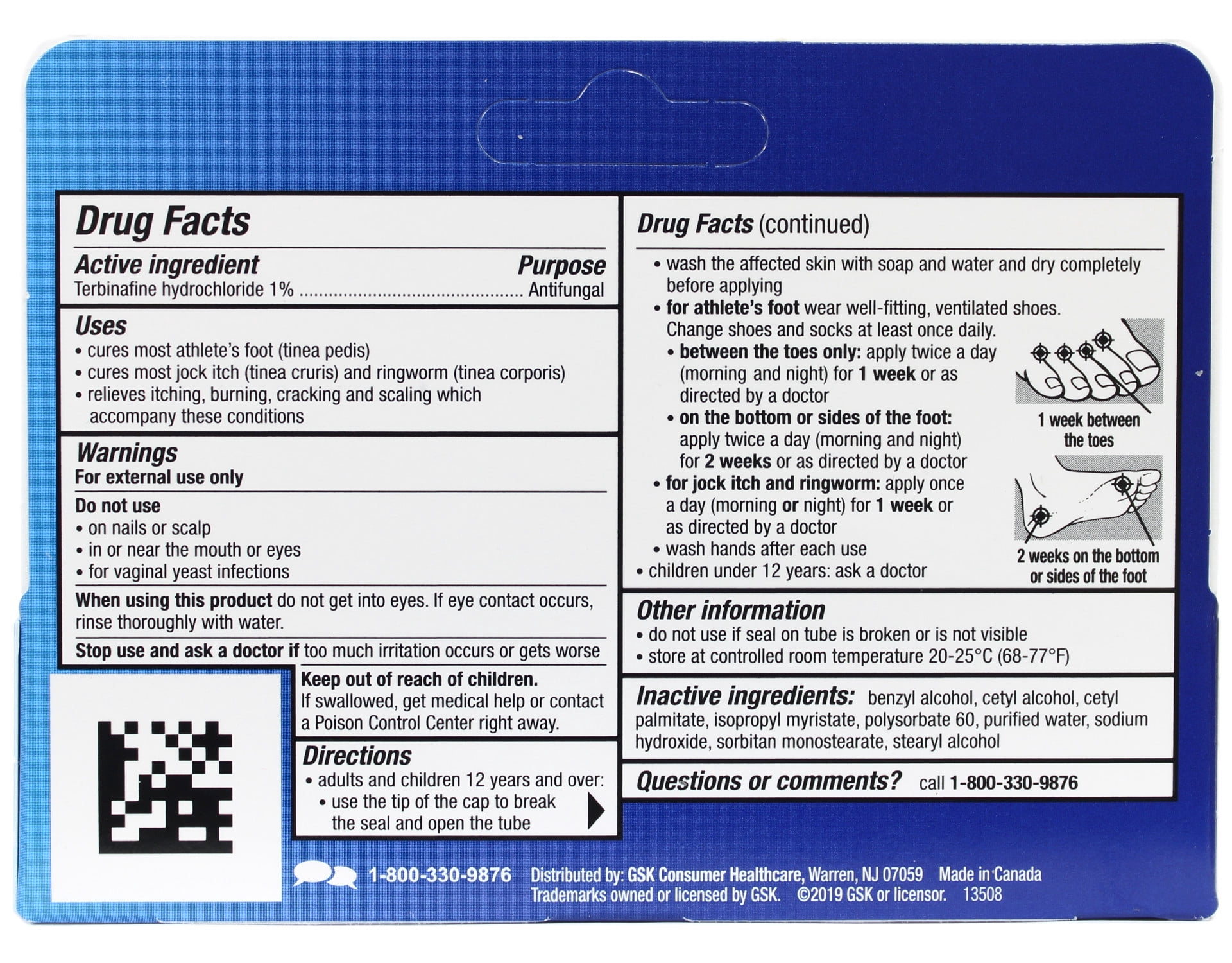 Lamisil AT - Antifungal - 1% Strength - Cream - 30 Gram - Tube