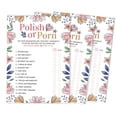 thumbnail image 1 of Inkdotpot 50-Pack Bulk Party ActivityGame Polish Or PornGameCards FloralBachelorette Party Bridal Shower Collection, 1 of 1