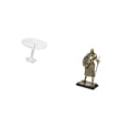 thumbnail image 4 of Escritorio redondo de casa de muñecas,Muebles de mesa redonda en miniatura para casa de muñecas,1 12,Figura de escritorio,Estatua de, 4 of 7