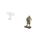 thumbnail image 4 of Escritorio redondo de casa de muñecas,Muebles de mesa redonda en miniatura para casa de muñecas,1 12,Figura de escritorio,Estatua de, 4 of 7