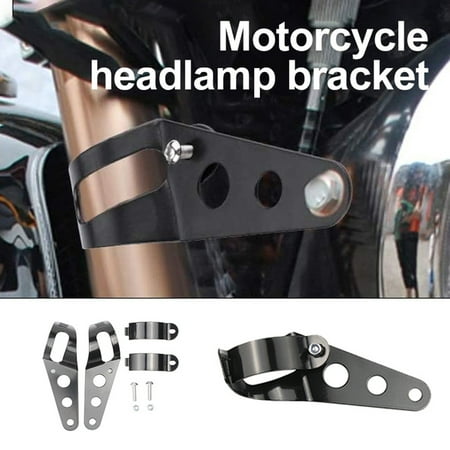 

Happy Date 2×Motorcycle Front Fork Headlamp Bracket Part Headlight Bracket Mount Clamp Kit