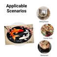 thumbnail image 5 of Amarainy Koi Fish And Cherry Blossom Design Linen Table Mats Set Of 4 For Home Kitchen Table Decor 12x18 inch, 5 of 5