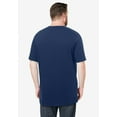 thumbnail image 2 of KingSize Men's Big & Tall Shrink-Less Lightweight Longer-Length Crewneck Pocket T-Shirt, 2 of 6