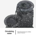 thumbnail image 3 of USB Water Fountain Desktop Flowing Waterfall Office Luck Battery Craft Money Drawing Powered Tabletop Craft Indoor Table Decor Sound DIY Art, 3 of 9